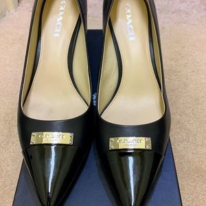 Coach Black Patent Leather Pumps 10